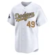 Charlie Hough ＃49 Los Angeles Dodgers Limited Youth Gold White 2025 Collection Jersey