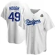 Charlie Hough ＃49 Los Angeles Dodgers Replica Youth White Home 2024 World Series Jersey