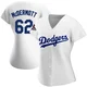 Chayce McDermott ＃62 Los Angeles Dodgers Authentic Women's White Home 2024 World Series Champions Jersey