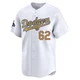 Chayce McDermott ＃62 Los Angeles Dodgers Limited Youth Gold White 2025 Collection Jersey