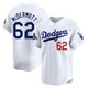 Chayce McDermott ＃62 Los Angeles Dodgers Limited Youth White Home 2024 World Series Champions Jersey