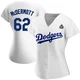 Chayce McDermott ＃62 Los Angeles Dodgers Replica Women's White Home 2024 World Series Jersey