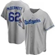 Chayce McDermott ＃62 Los Angeles Dodgers Replica Youth Gray Road 2024 World Series Champions Jersey