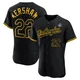 Clayton Kershaw ＃22 Los Angeles Dodgers Authentic Men's Black Snake Skin City 2024 World Series Jersey