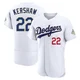 Clayton Kershaw ＃22 Los Angeles Dodgers Authentic Men's Gold White 2026 Collection Jersey