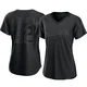 Clayton Kershaw ＃22 Los Angeles Dodgers Authentic Women's Black Pitch Fashion Jersey