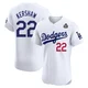 Clayton Kershaw ＃22 Los Angeles Dodgers Elite Men's White Home 2024 World Series Jersey