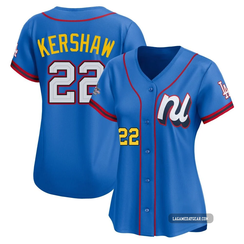 Clayton Kershaw ＃22 Los Angeles Dodgers Limited Women's Blue National League 2025 All-Star Edition Jersey