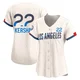 Clayton Kershaw ＃22 Los Angeles Dodgers Limited Women's Cream 2024 City Connect Jersey