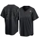 Clayton Kershaw ＃22 Los Angeles Dodgers Replica Men's Black Pitch Fashion 2024 World Series Jersey
