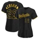 Clayton Kershaw ＃22 Los Angeles Dodgers Replica Women's Black Snake Skin City Jersey