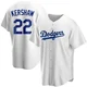Clayton Kershaw ＃22 Los Angeles Dodgers Replica Youth White Home Jersey