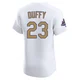 Danny Duffy ＃23 Los Angeles Dodgers Elite Men's Gold White 2025 Collection Jersey