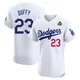 Danny Duffy ＃23 Los Angeles Dodgers Elite Men's White Home 2024 World Series Jersey