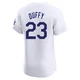Danny Duffy ＃23 Los Angeles Dodgers Elite Men's White Home Jersey