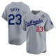 Danny Duffy ＃23 Los Angeles Dodgers Limited Men's Gray Away 2024 World Series Jersey