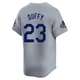 Danny Duffy ＃23 Los Angeles Dodgers Limited Men's Gray Away World Series Champions Jersey