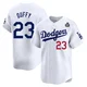 Danny Duffy ＃23 Los Angeles Dodgers Limited Men's White Home 2024 World Series Jersey