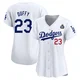 Danny Duffy ＃23 Los Angeles Dodgers Limited Women's White Home 2024 World Series Jersey
