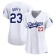 Danny Duffy ＃23 Los Angeles Dodgers Limited Women's White Home Jersey