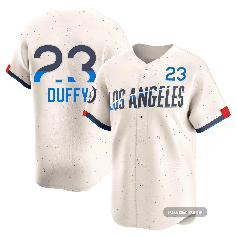 Danny Duffy ＃23 Los Angeles Dodgers Limited Youth Cream 2024 City Connect Jersey