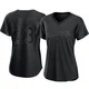 Danny Duffy ＃23 Los Angeles Dodgers Replica Women's Black Pitch Fashion Jersey