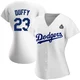 Danny Duffy ＃23 Los Angeles Dodgers Replica Women's White Home 2024 World Series Jersey
