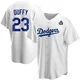 Danny Duffy ＃23 Los Angeles Dodgers Replica Youth White Home 2024 World Series Jersey