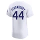 Darryl Strawberry ＃44 Los Angeles Dodgers Elite Men's White Home Jersey