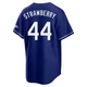 Darryl Strawberry ＃44 Los Angeles Dodgers Limited Men's Royal Alternate Stadium Jersey