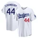 Darryl Strawberry ＃44 Los Angeles Dodgers Limited Men's White Home Stadium Jersey