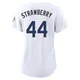 Darryl Strawberry ＃44 Los Angeles Dodgers Limited Women's Gold White 2026 Collection Stadium Jersey