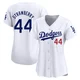 Darryl Strawberry ＃44 Los Angeles Dodgers Limited Women's White Home Jersey