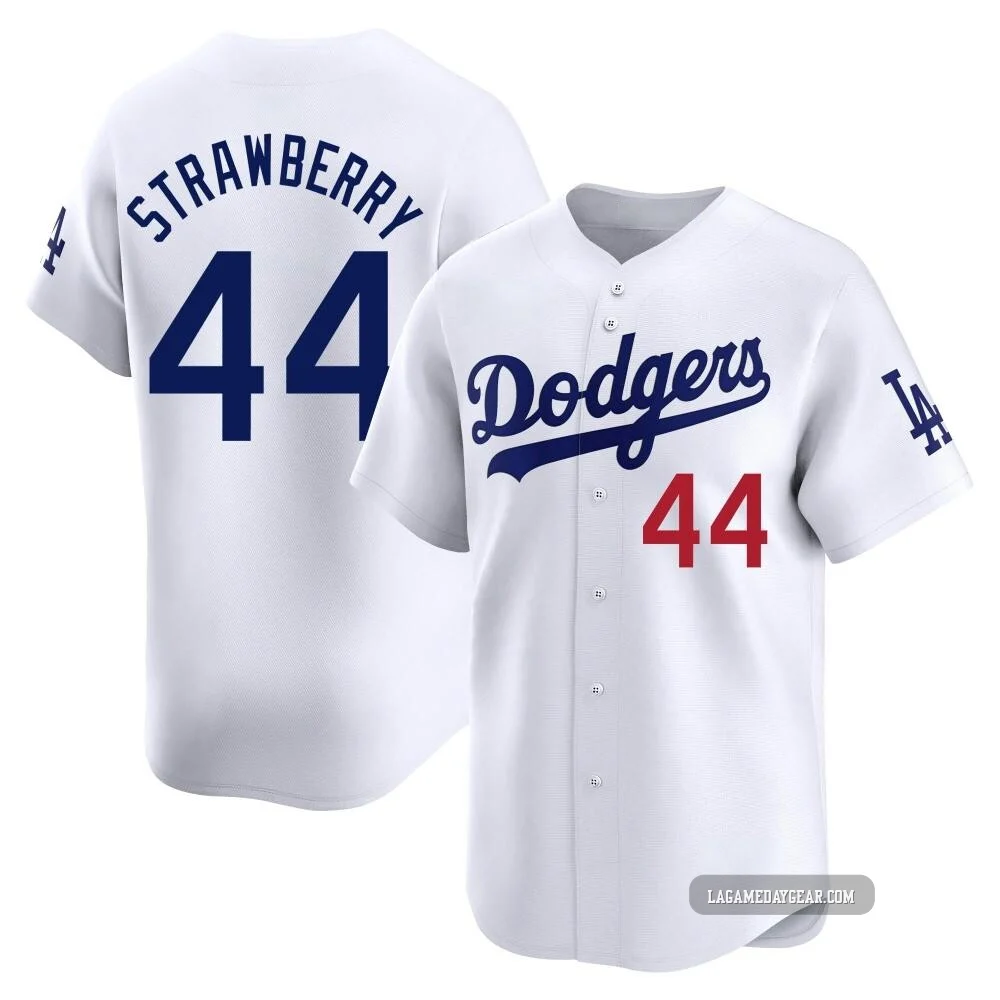 Darryl Strawberry ＃44 Los Angeles Dodgers Limited Youth White Home Jersey