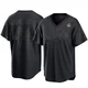 Darryl Strawberry ＃44 Los Angeles Dodgers Replica Men's Black Pitch Fashion 2024 World Series Jersey