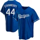 Darryl Strawberry ＃44 Los Angeles Dodgers Replica Men's Royal Alternate Jersey