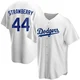 Darryl Strawberry ＃44 Los Angeles Dodgers Replica Men's White Home Jersey