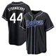 Darryl Strawberry ＃44 Los Angeles Dodgers Replica Youth Black Fashion Out Jersey