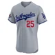 David Freese ＃25 Los Angeles Dodgers Elite Men's Gray Road World Series Champions Jersey