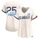 David Freese ＃25 Los Angeles Dodgers Limited Women's Cream 2024 City Connect Jersey