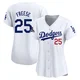 David Freese ＃25 Los Angeles Dodgers Limited Women's White Home 2024 World Series Champions Jersey