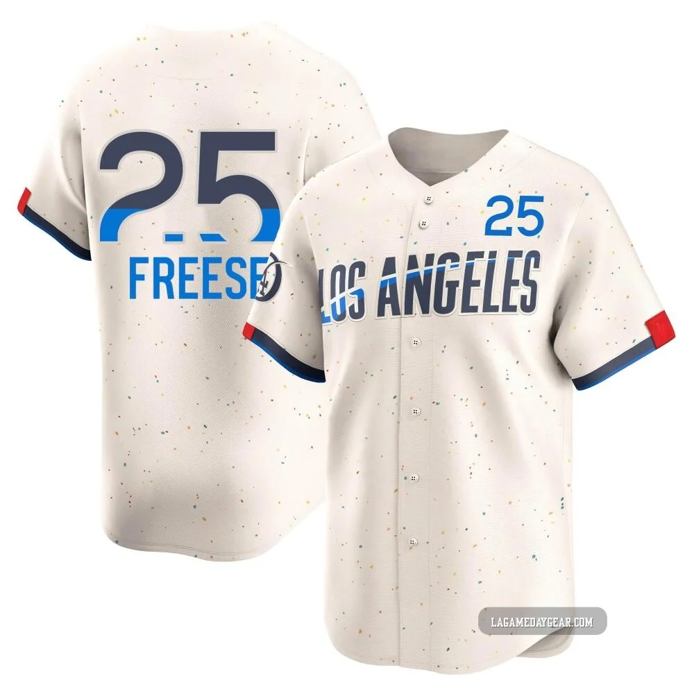 David Freese ＃25 Los Angeles Dodgers Limited Youth Cream 2024 City Connect Jersey