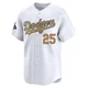David Freese ＃25 Los Angeles Dodgers Limited Youth Gold White 2025 Collection Jersey