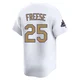 David Freese ＃25 Los Angeles Dodgers Limited Youth Gold White 2025 Collection Jersey