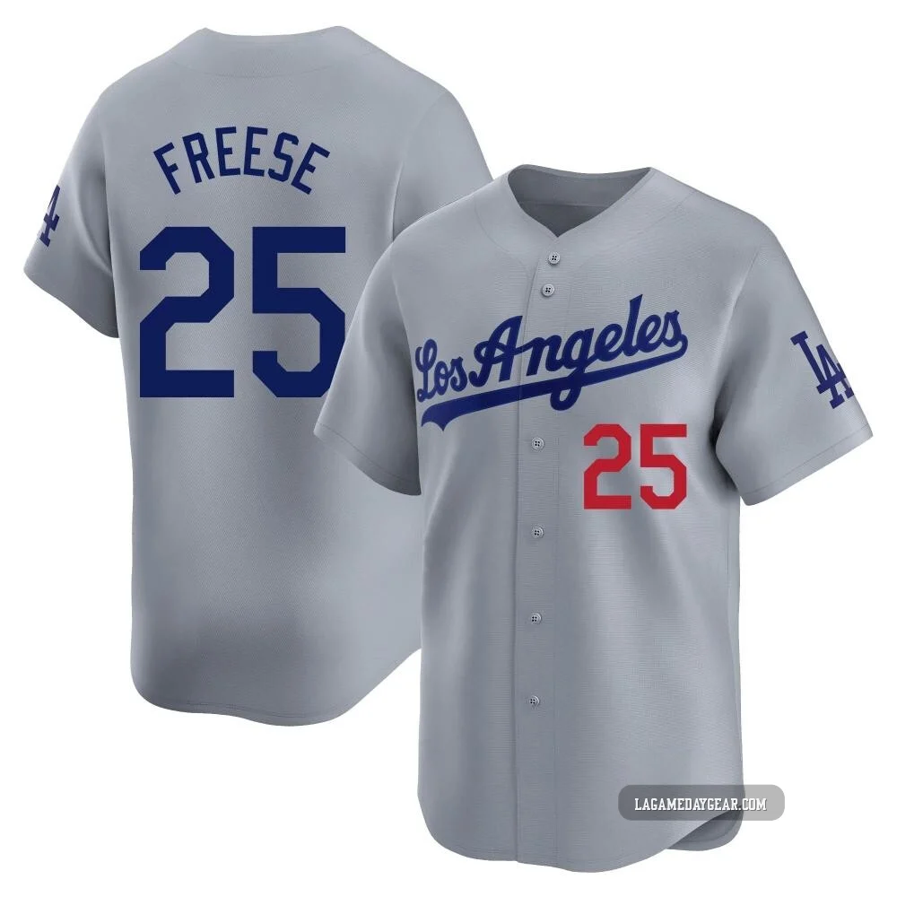 David Freese ＃25 Los Angeles Dodgers Limited Youth Gray Away Jersey