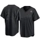David Freese ＃25 Los Angeles Dodgers Replica Men's Black Pitch Fashion 2024 World Series Jersey