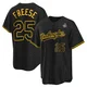 David Freese ＃25 Los Angeles Dodgers Replica Men's Black Snake Skin City 2024 World Series Jersey