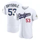 Don Drysdale ＃53 Los Angeles Dodgers Authentic Men's Gold White 2026 Collection Jersey