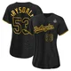 Don Drysdale ＃53 Los Angeles Dodgers Authentic Women's Black Snake Skin City 2024 World Series Jersey