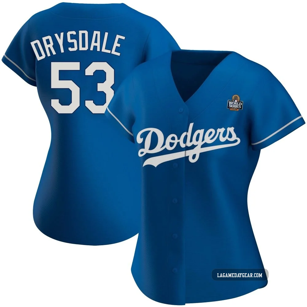 Don Drysdale ＃53 Los Angeles Dodgers Authentic Women's Royal Alternate 2024 World Series Jersey